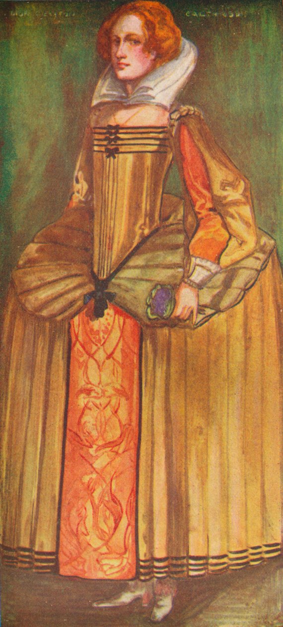 Žena z doby Alžběty, 1907 od Dion Clayton Calthrop
