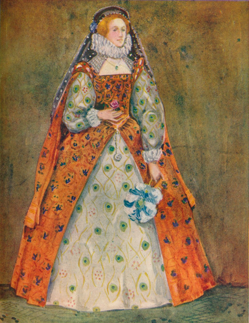 Žena z doby Alžběty, 1907 od Dion Clayton Calthrop