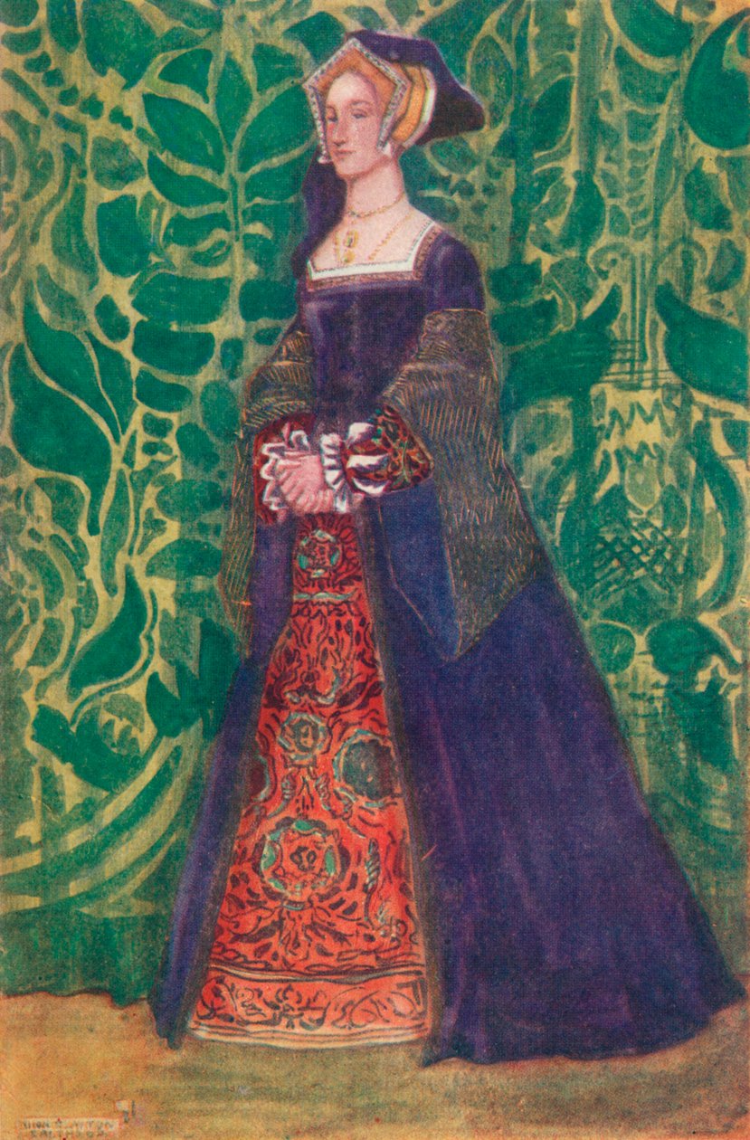 Žena doby Jindřicha VIII., 1907 od Dion Clayton Calthrop