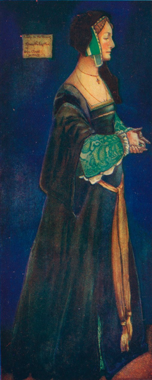 Žena doby Jindřicha VIII., 1907. od Dion Clayton Calthrop