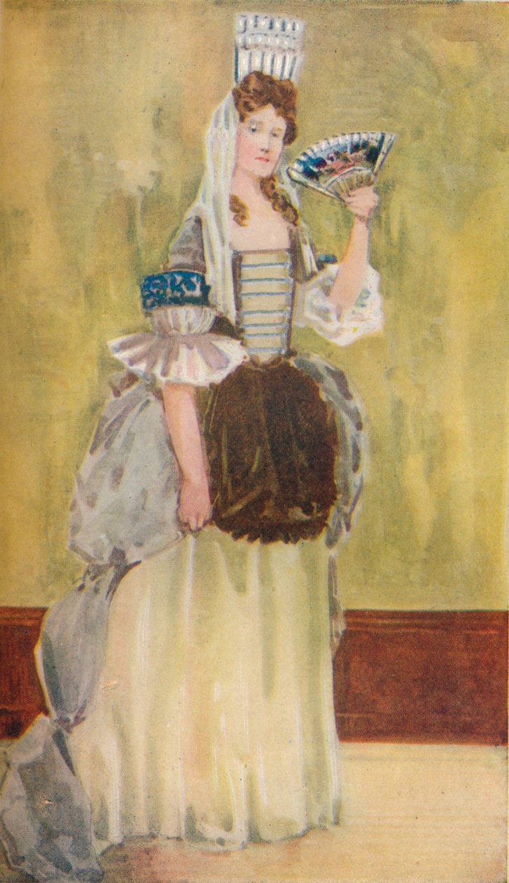 Žena z doby Williama a Marie, 1907 od Dion Clayton Calthrop