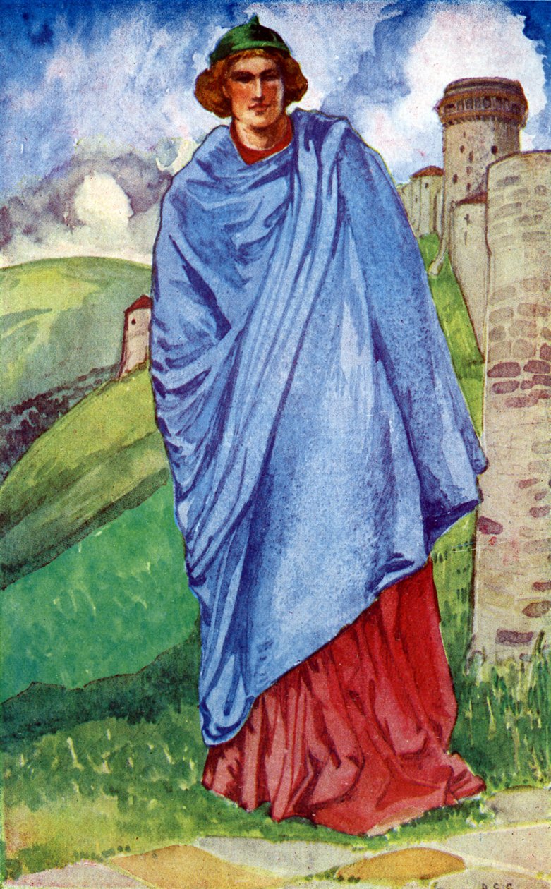 Mužský kostým za vlády Jindřicha III. (1216-1272) od Dion Clayton Calthrop