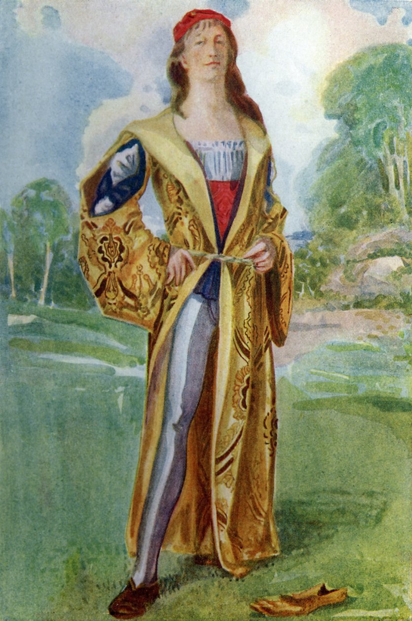 Mužský kostým za vlády Jindřicha VII. (1485-1509) od Dion Clayton Calthrop