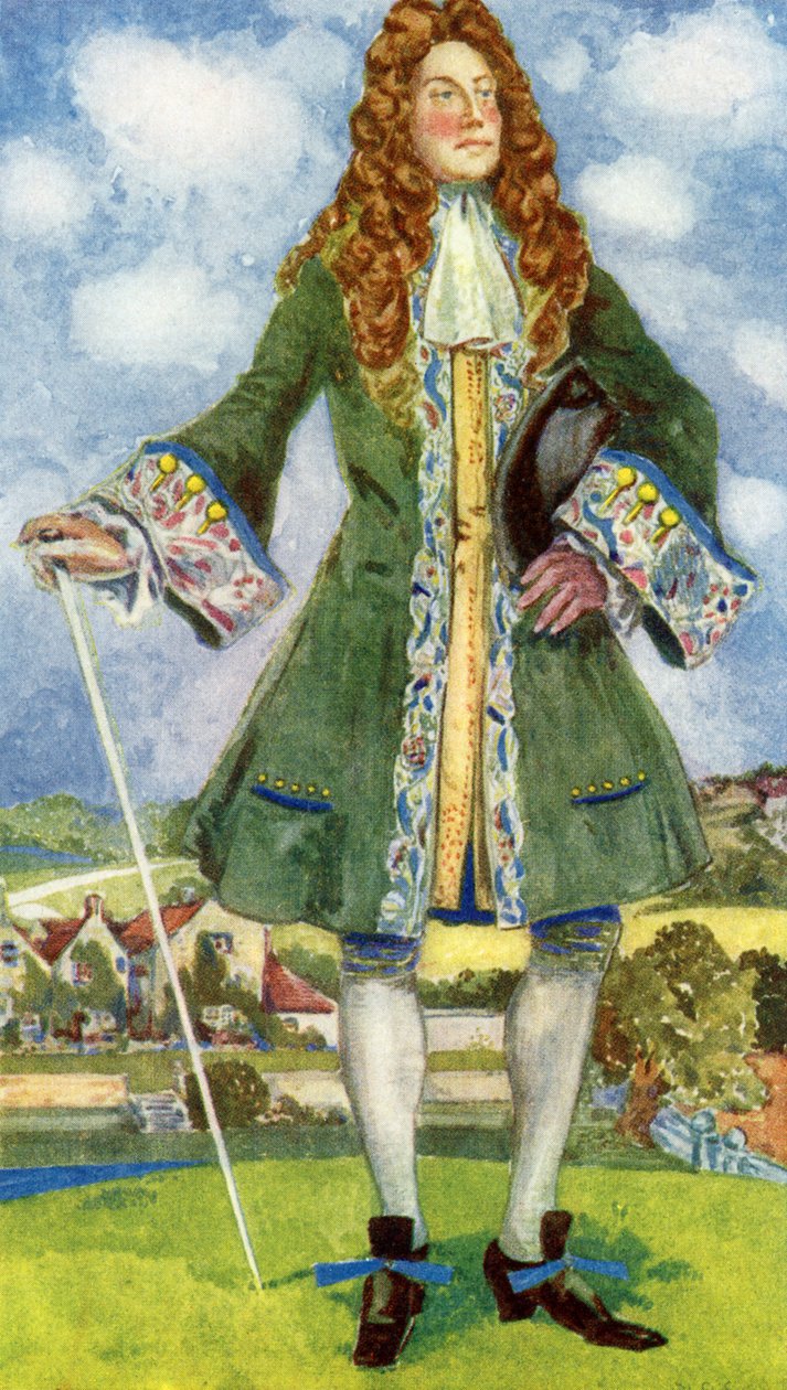 Mužský kostým za vlády Williama a Marie (1689-1702) od Dion Clayton Calthrop