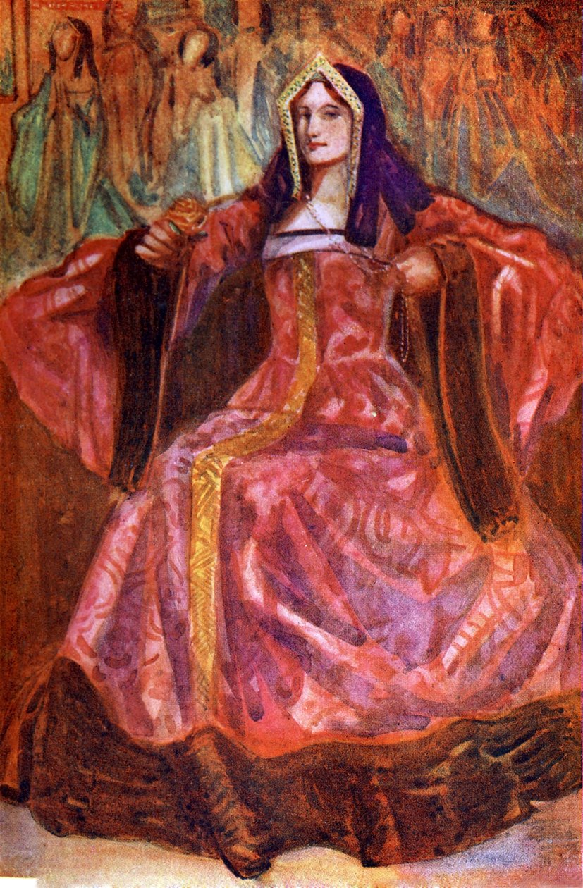 Ženský kostým za vlády Jindřicha VII. (1485-1509) od Dion Clayton Calthrop