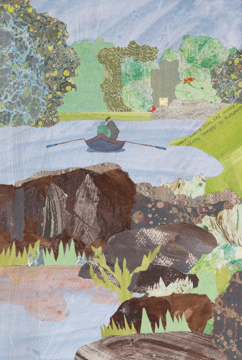 Rybaření ve Skotsku (koláž) od Dione Verulam