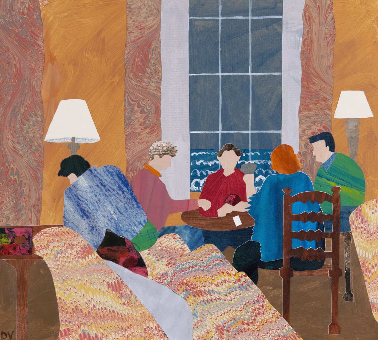 Hry v interiéru (koláž) od Dione Verulam