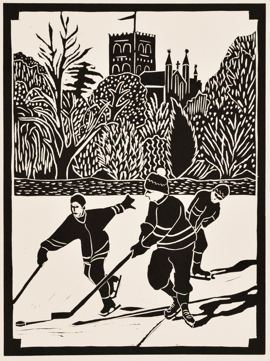 Měsíce v roce: 2012 (linoryt) od Dione Verulam