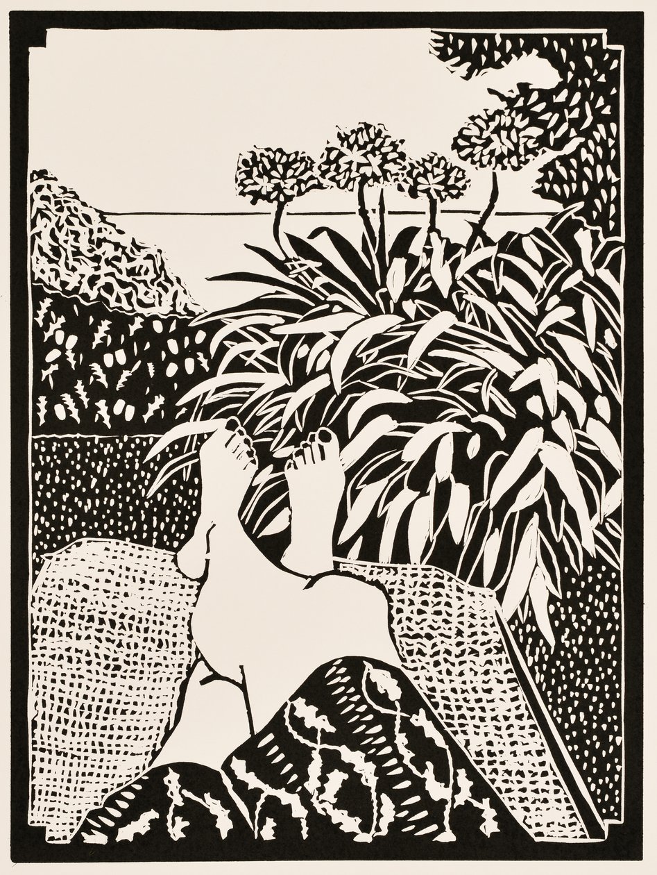 Měsíce v roce: 2012 (linoryt) od Dione Verulam