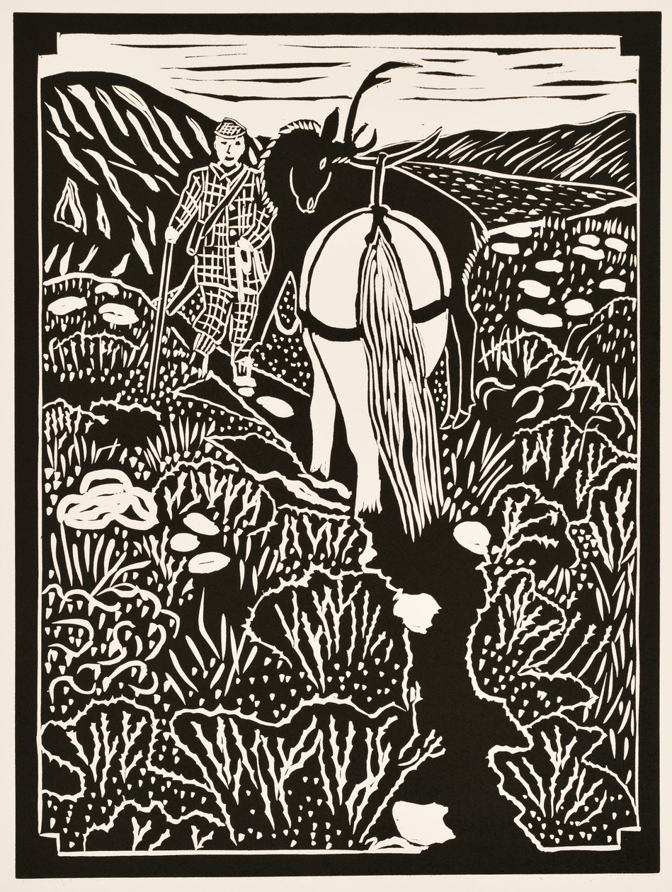 Měsíce v roce: 2012 (linoryt) od Dione Verulam