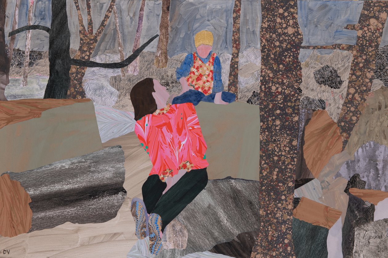 Matka a syn (Prae Wood) (koláž) od Dione Verulam