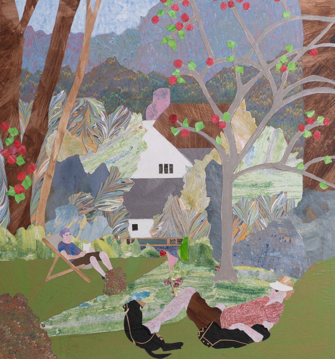 Zářijový pobyt (koláž) od Dione Verulam