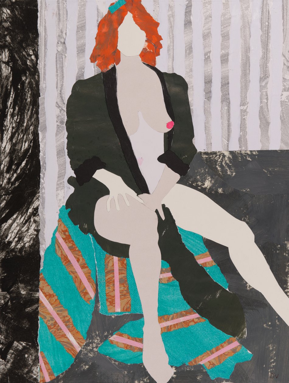 Něco na pověšení klobouku, akt (koláž) od Dione Verulam