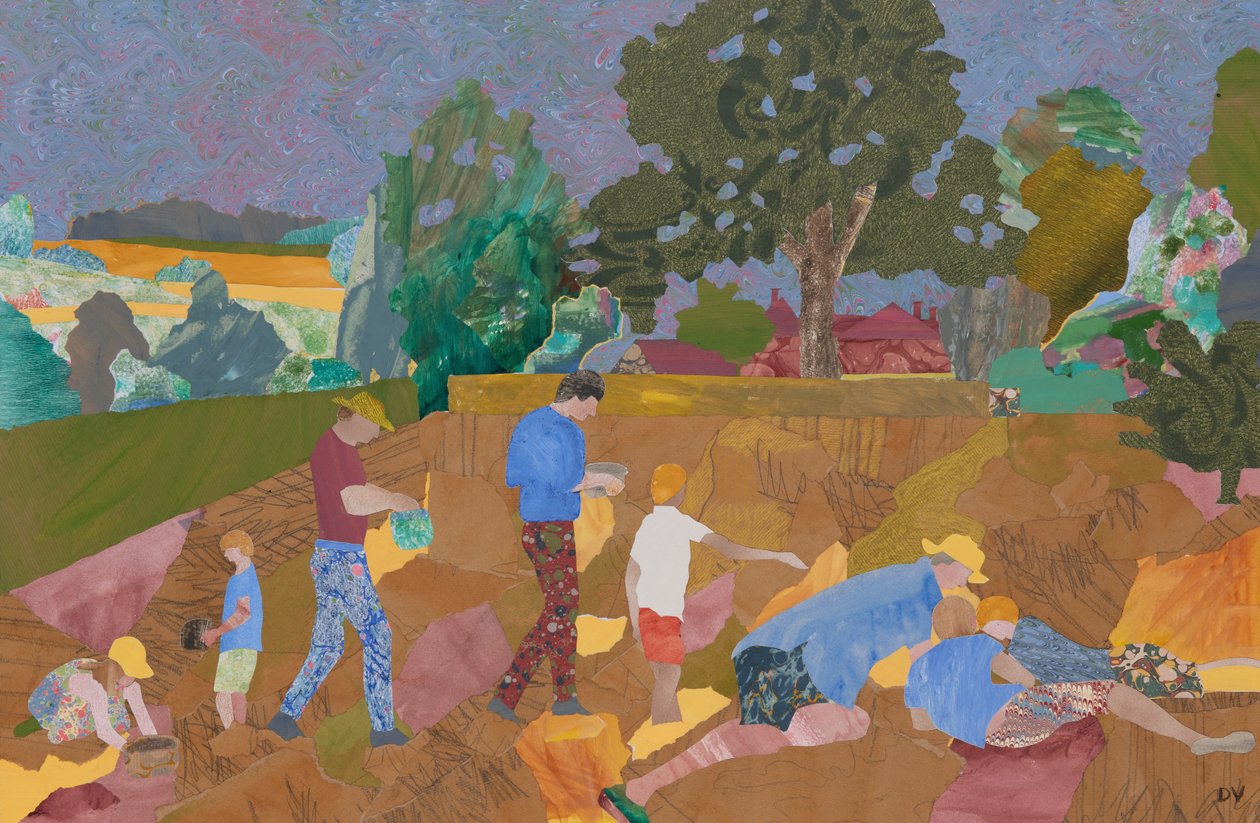 Žlutá chřestová sklizeň (koláž) od Dione Verulam