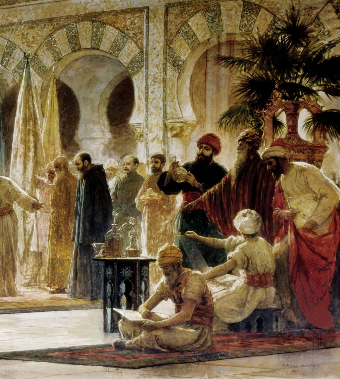 Abd Al-Rahman III, detail obrazu od Dionise Baixerase ve Verdagueru od Dionisio Baixeras Verdaguer