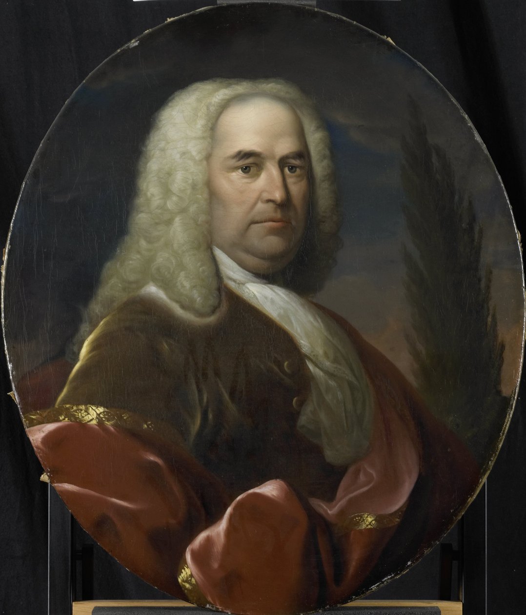 Portrét Huga du Boise, ředitele rotterdamské komory Nizozemské východoindické společnosti, zvolen v roce 1734 od Dionys van Nijmegen