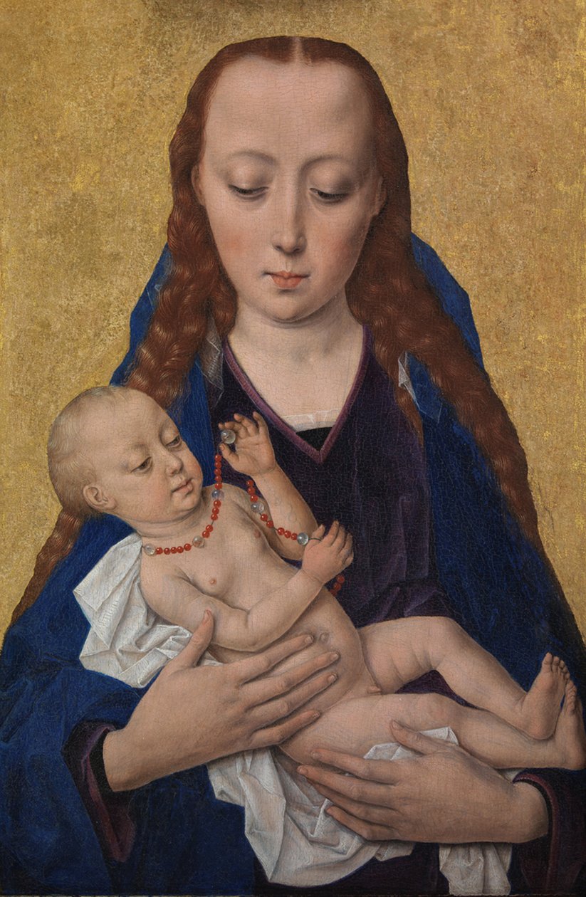 Panna a dítě, po roce 1454 (tempera na panelu) od Dirck Bouts