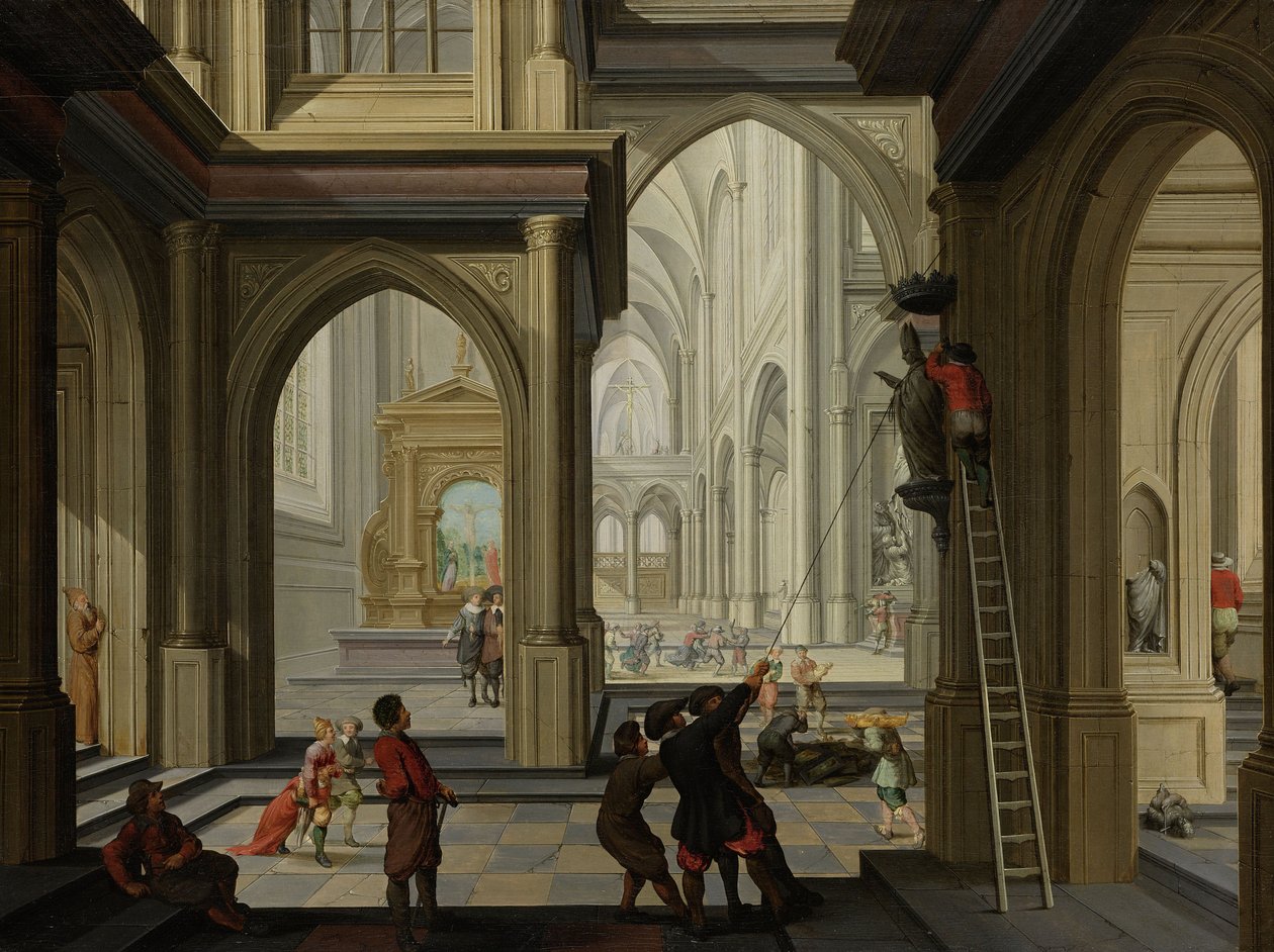 Obrazoborectví v kostele, 1630 od Dirck van Delen
