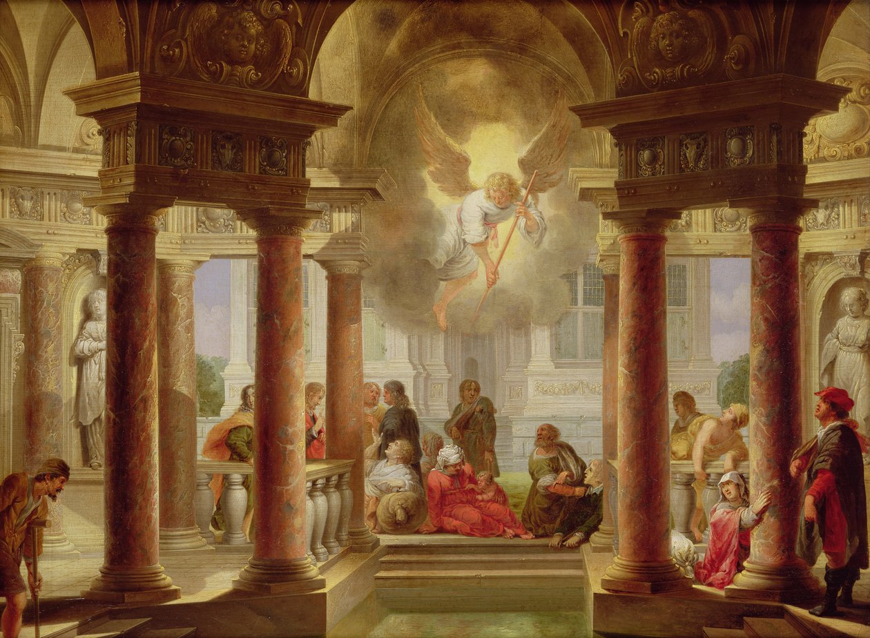 The Pool of Bethesda, 1645 od Dirck van Delen
