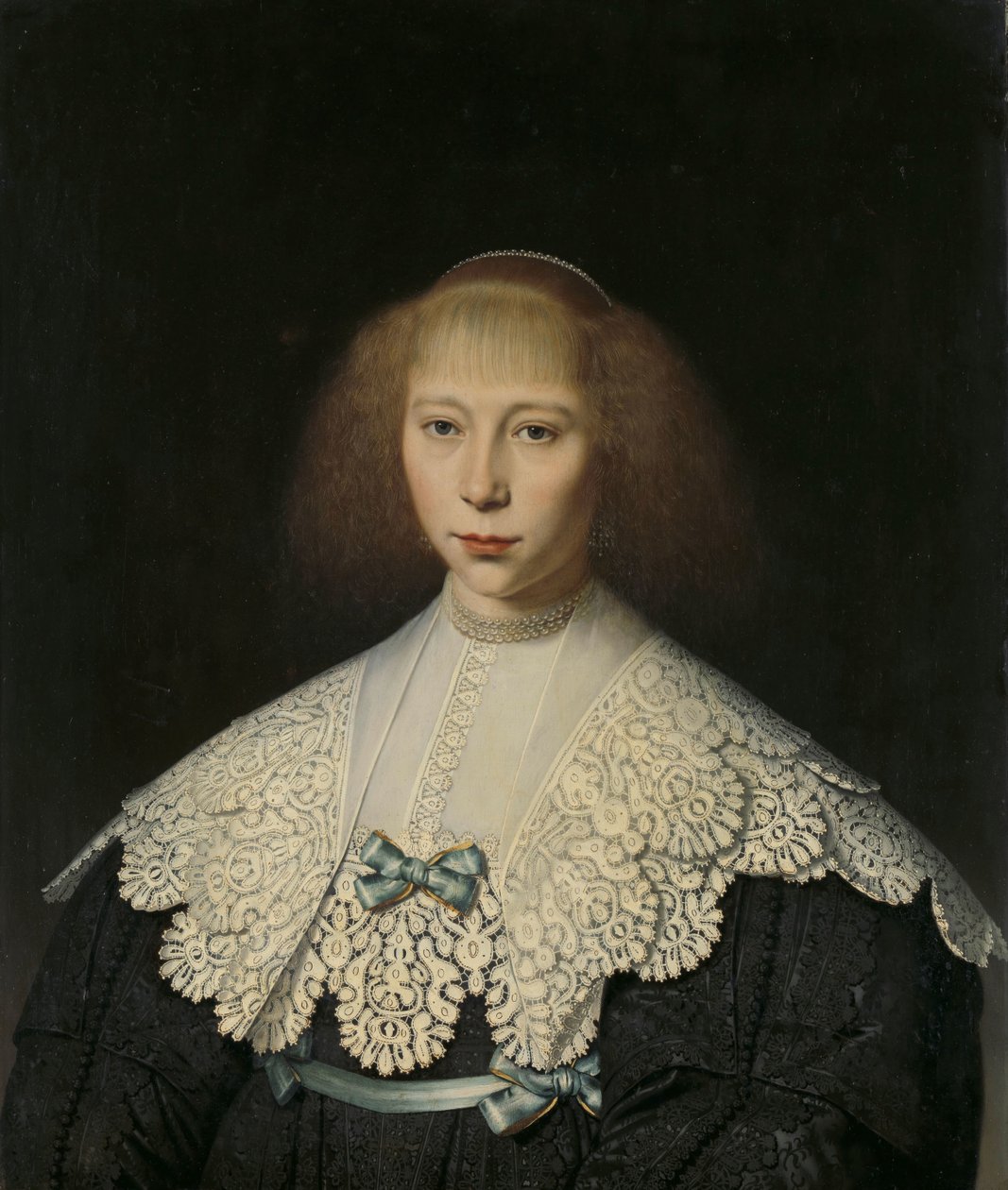 Agatha Geelvinck (1617-38). První manželka Frederika Dircksze Alewijna od Dirck Dircksz. van Santvoort