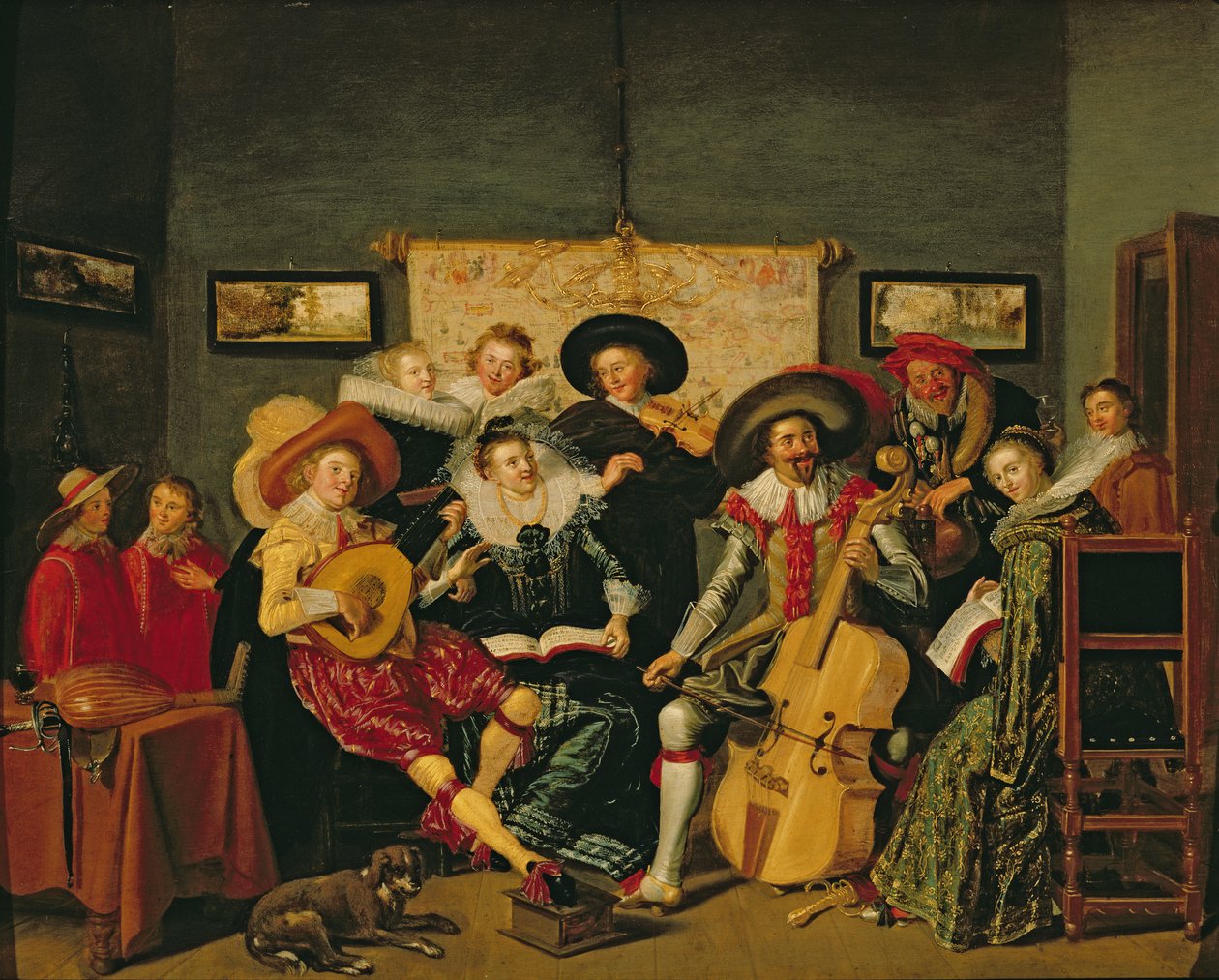 Hudební večírek, kolem roku 1625 od Dirck Hals
