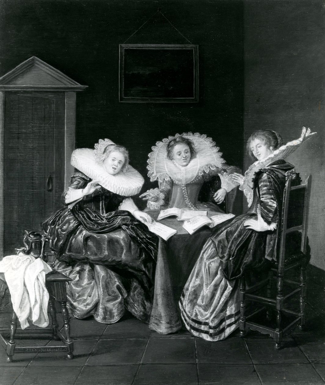 Hudební scéna, 1637 od Dirck Hals