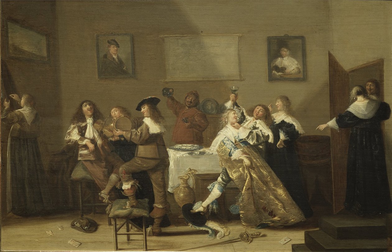 Scéna v hostinci od Dirck Hals
