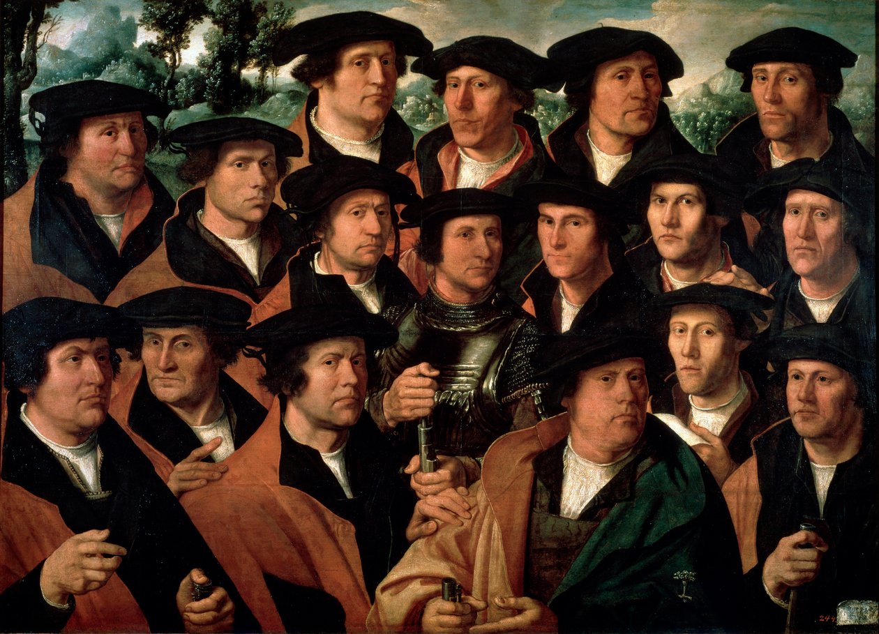 Skupinový portrét Amsterdam Shooting Corporation, 1532. od Dirck Jacobsz