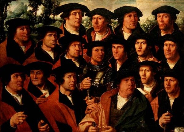 Skupinový portrét Shooting Company of Amsterdam od Dirck Jakobsz