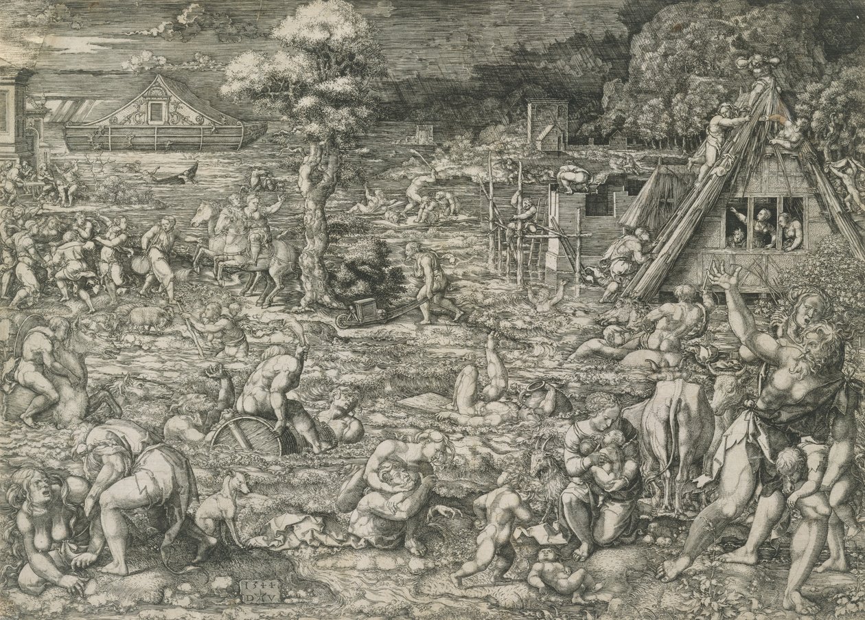 Potopa, 1544. od Dirck Vellert
