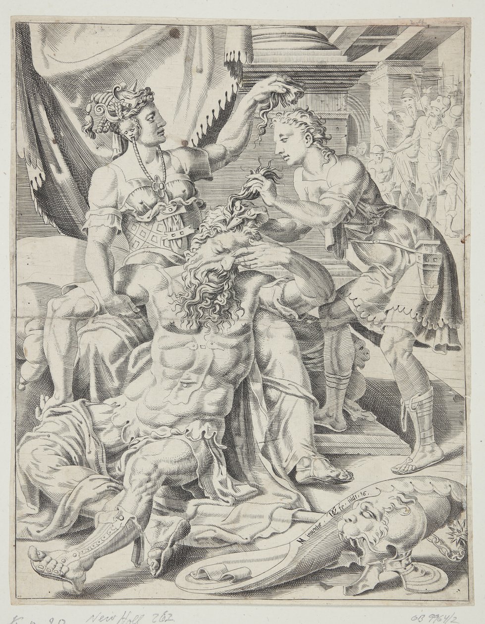 Samson a Dalila od Dirck Volckertsz. Coornhert