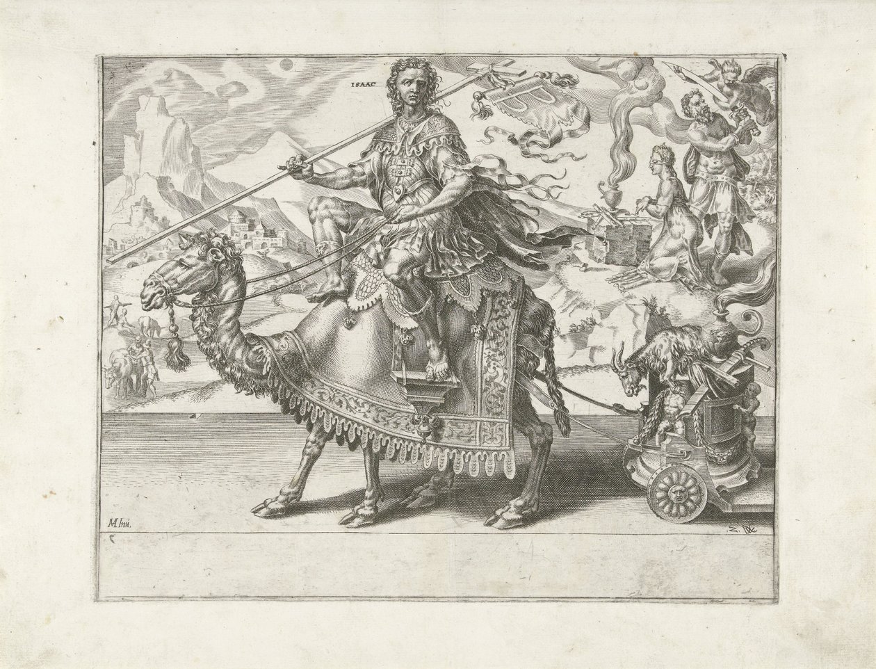 Triumf Izáka Triumph of Patience (název série) Patientiae Trivmphvs (název série) od Dirck Volckertsz. Coornhert