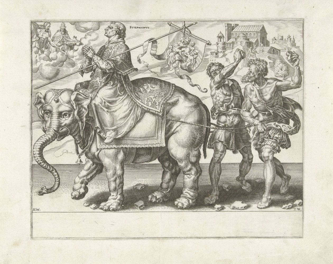 Stephenův triumf Triumph of Patience (název série) Patientiae Trivmphvs (název série) od Dirck Volckertsz. Coornhert