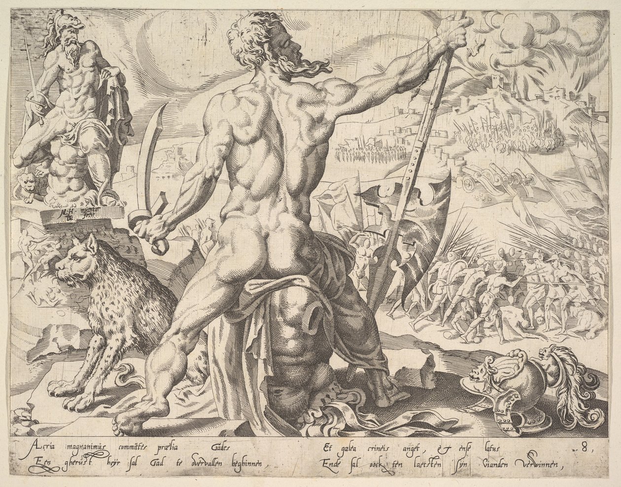 Gad, ze série Dvanáct patriarchů, 1550. od Dirck Volkertsen Coornhert