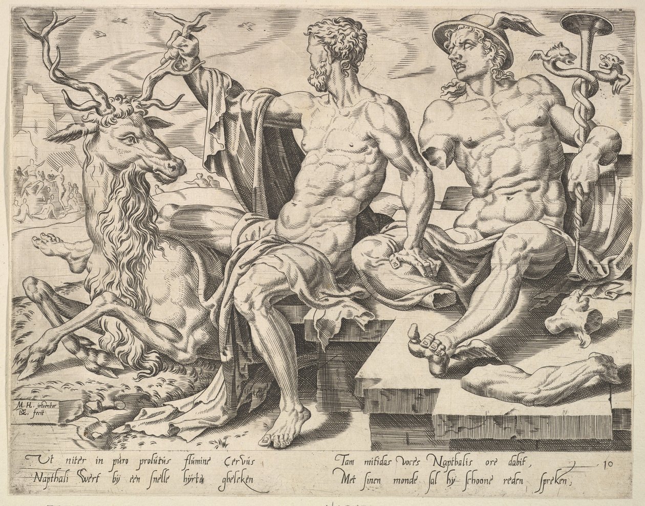 Naftali, ze série Dvanáct patriarchů, 1550. od Dirck Volkertsen Coornhert