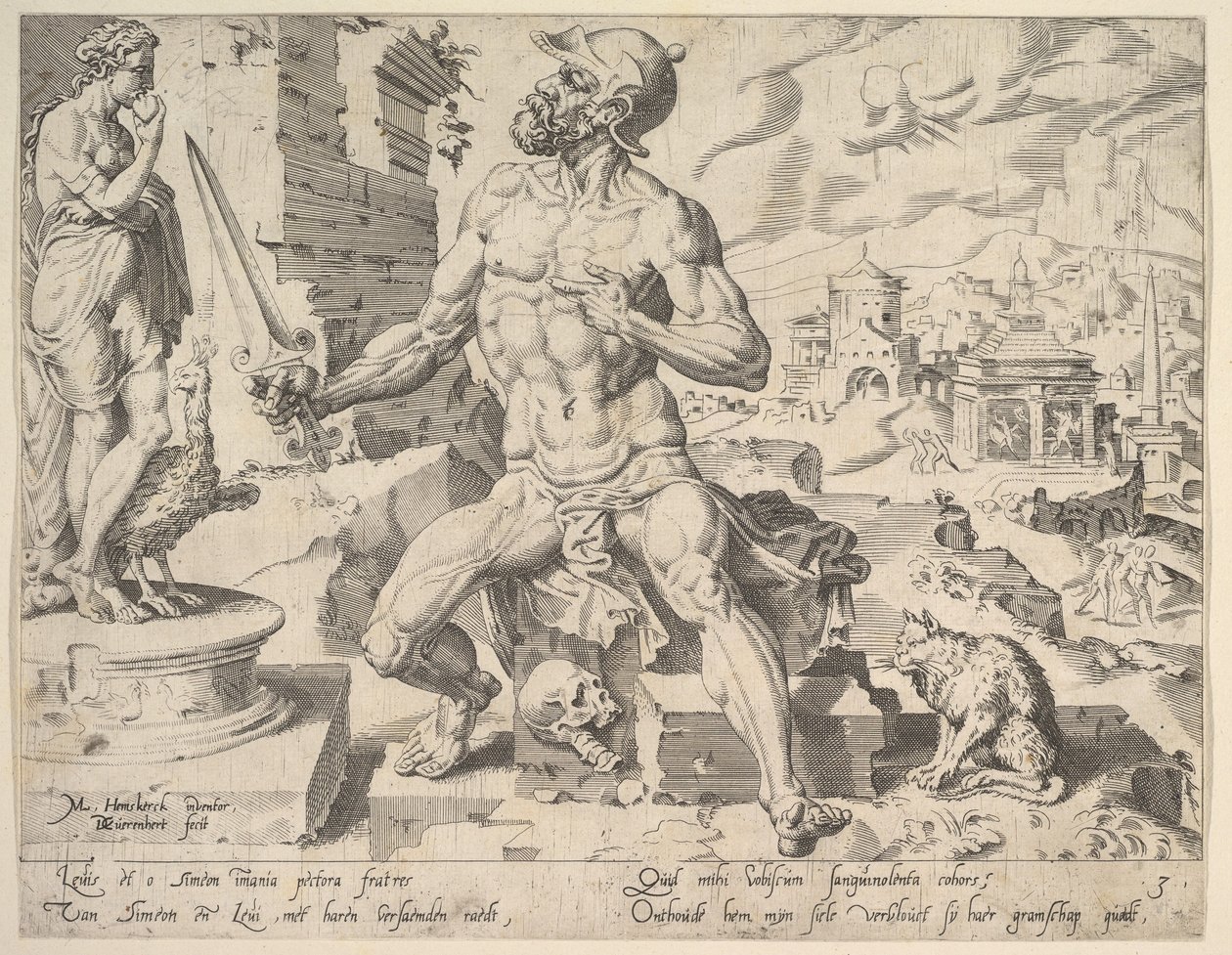 Simeon, ze série Dvanáct patriarchů, 1550. od Dirck Volkertsen Coornhert