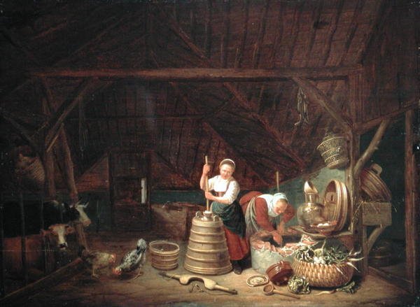 Dutch Barn (olej na panelu) od Dirck Wyntrack