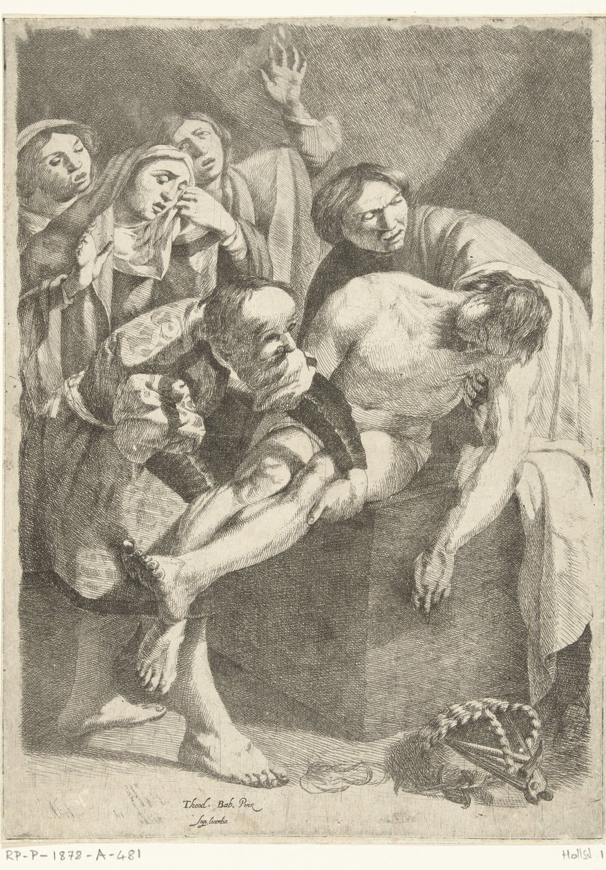 Pohřeb Krista od Dirck van Baburen (attributed to)