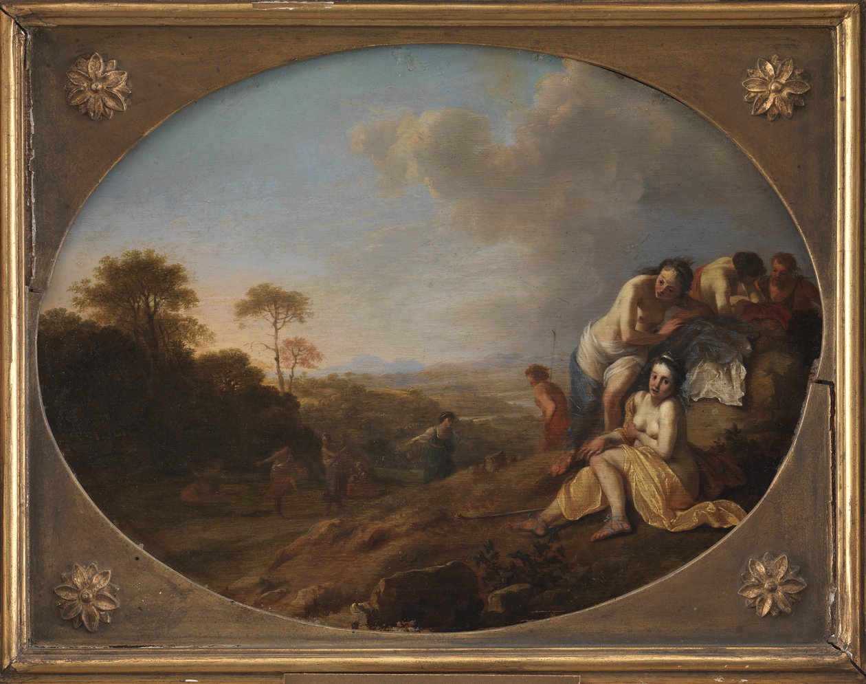 Nymphs in a Landscape   1232118   cs       czech Successfully Translated  Original: Interior view of St Jamess Palace, Westminster, London, 1816 Translat: Interior view of St James