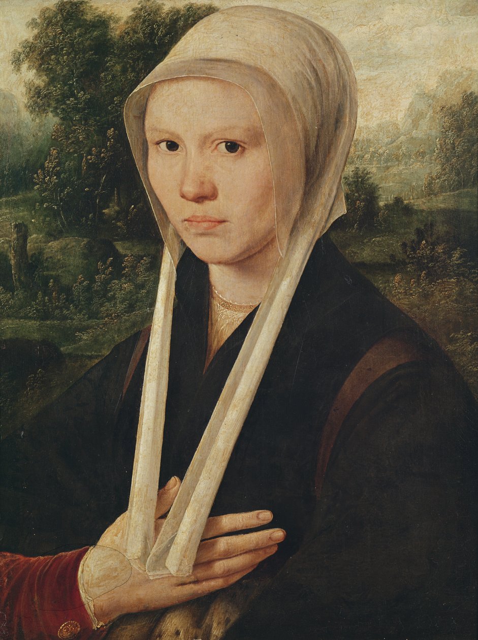 Portrét mladé ženy, kolem roku 1530 od Dirk Jacobsz