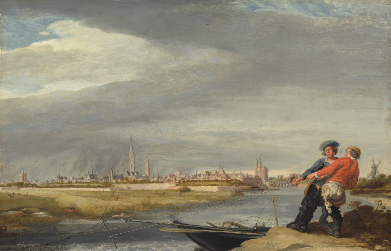Vytahování sítě, 1663. od Dirk Hardenstein