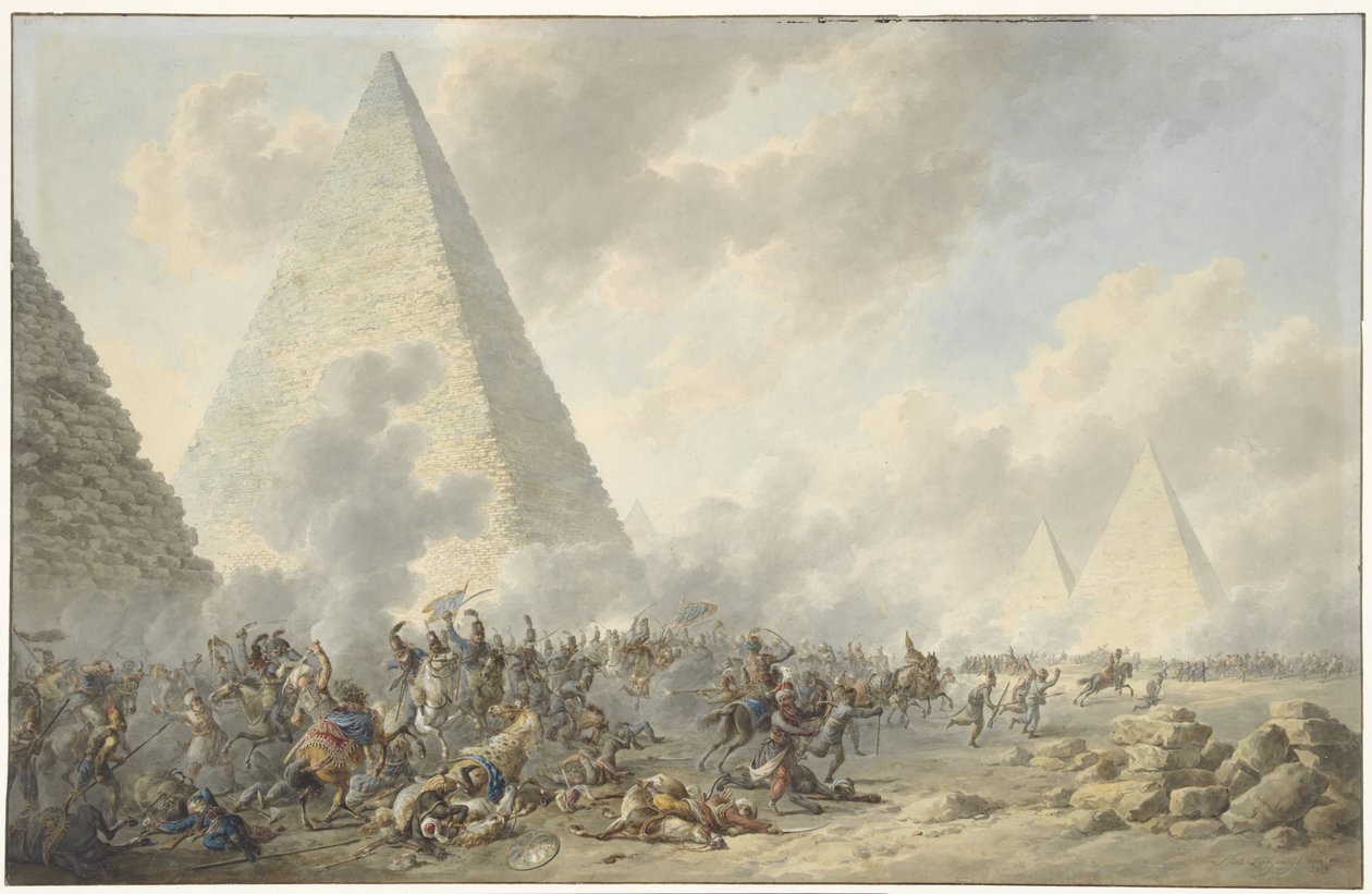 Bitva o pyramidy Bitva u pyramid, 21. července 1798 od Dirk Langendijk