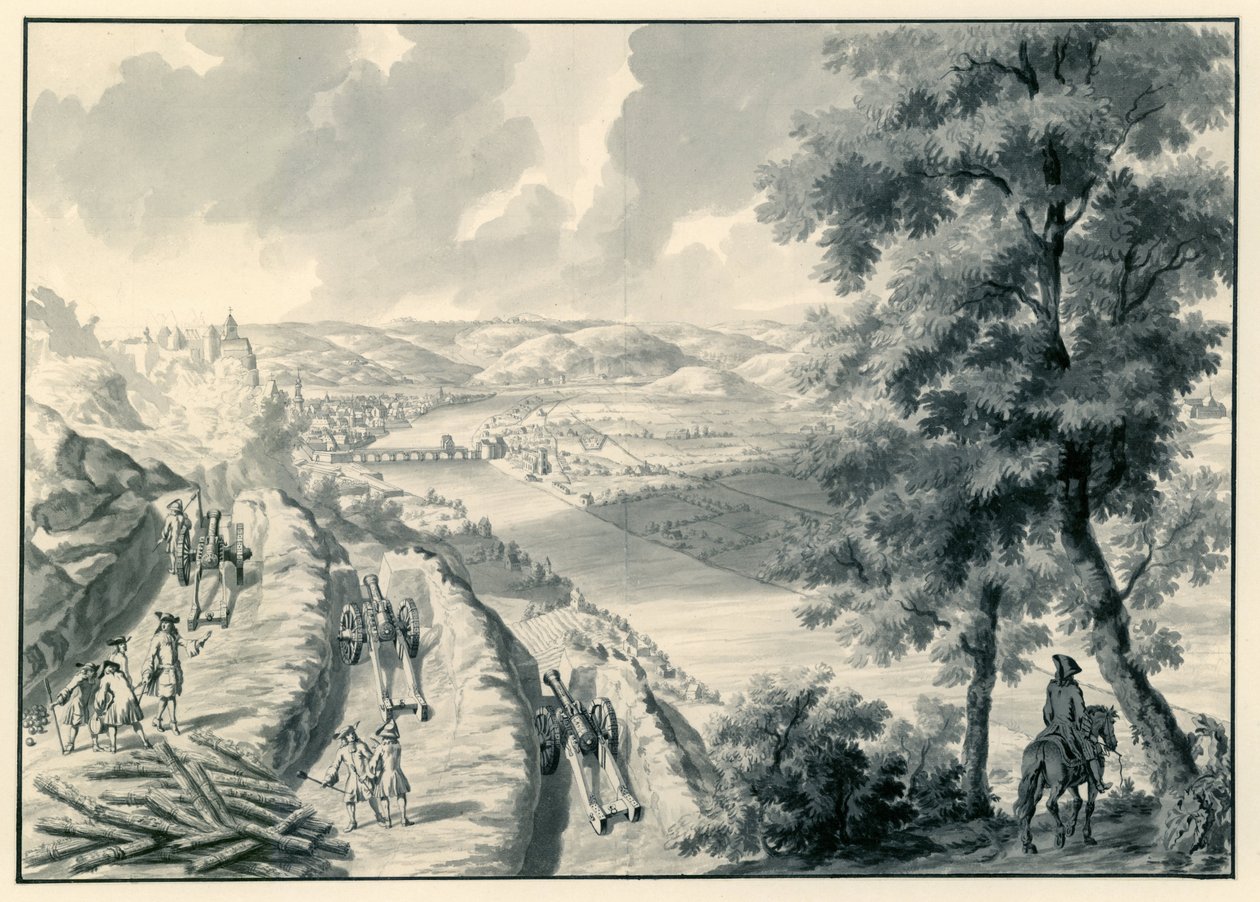 Pohled na Namur a řeku Maas, při pohledu od jihozápadu od Dirk Maas (possibly)