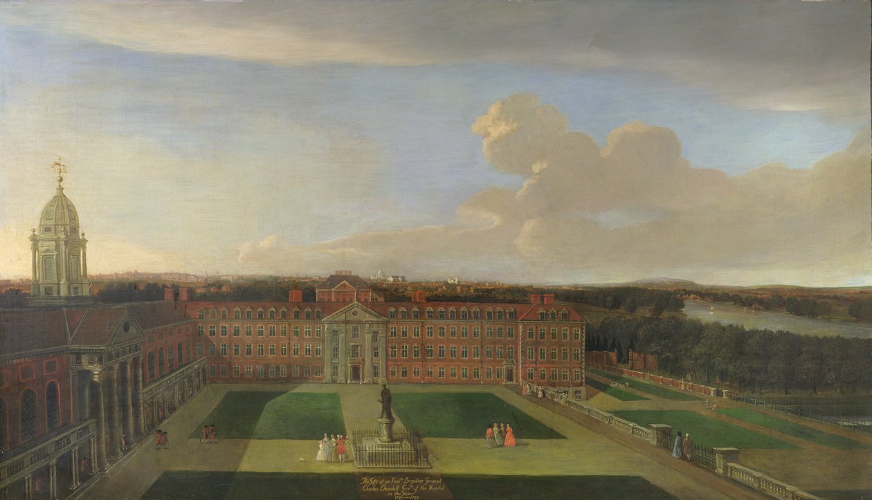 Královská nemocnice, Chelsea, 1717 od Dirk Maes