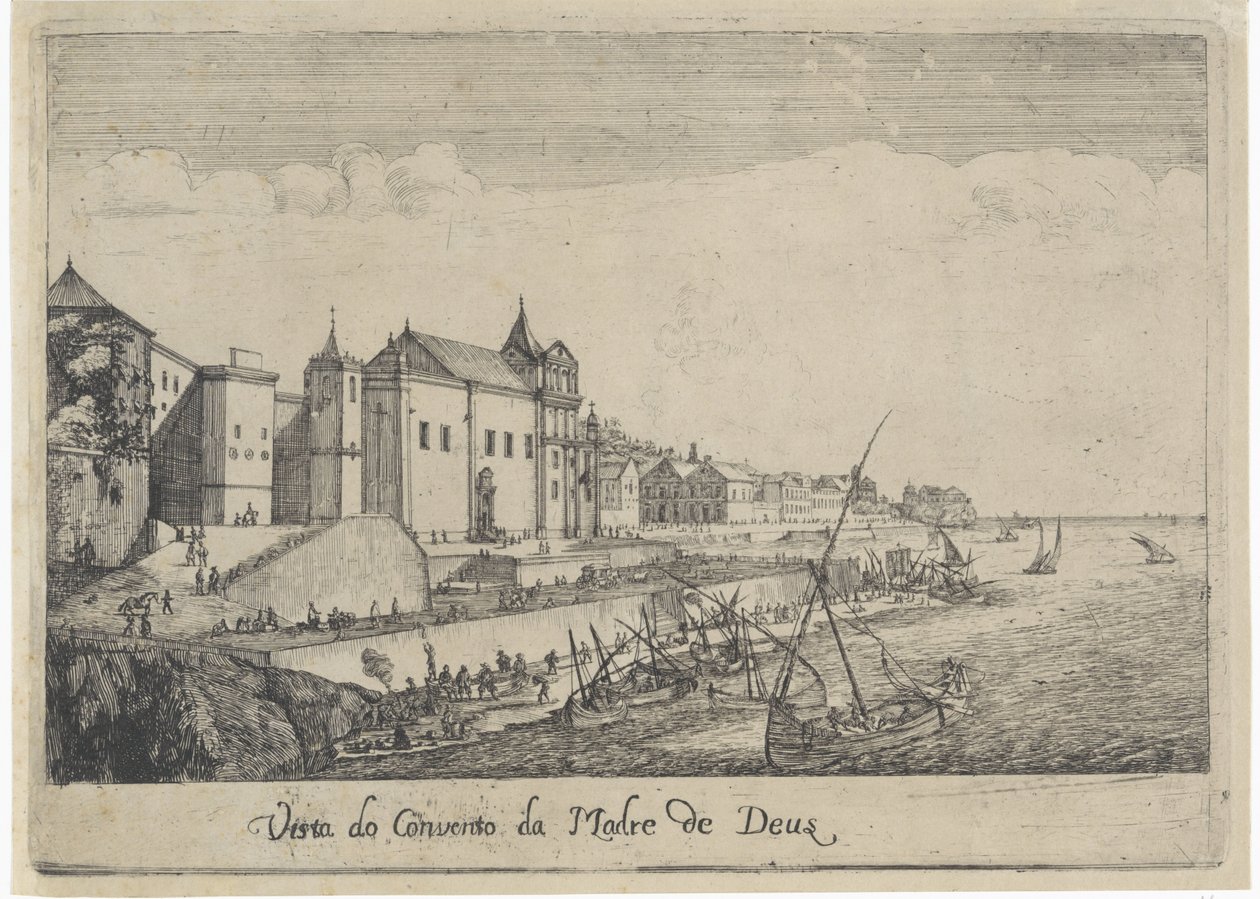 Pohled na klášter Matky Boží v Lisabonu Vista do Convento da Madre de Deus (název na objektu) Pohledy na Lisabon (název série) od Dirk Stoop