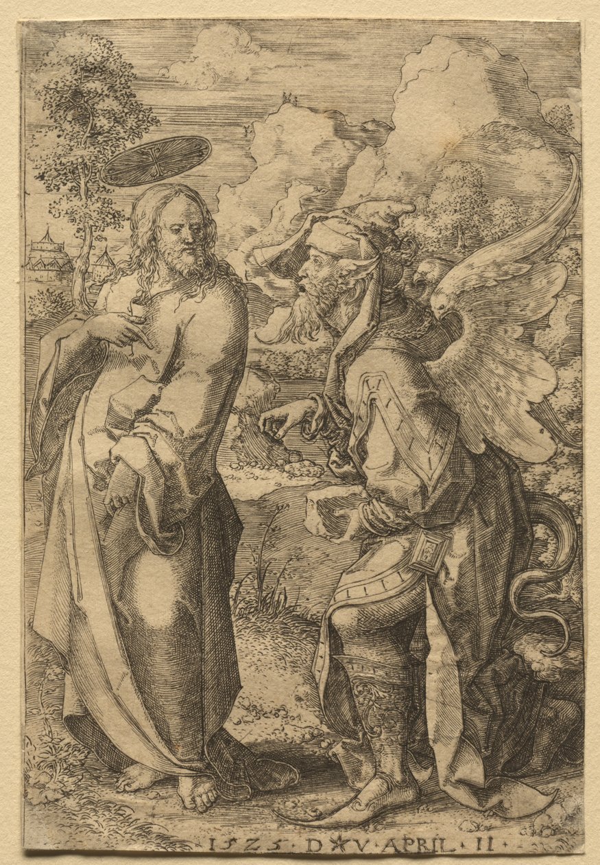 Pokušení Krista, 1525. od Dirk Vellert