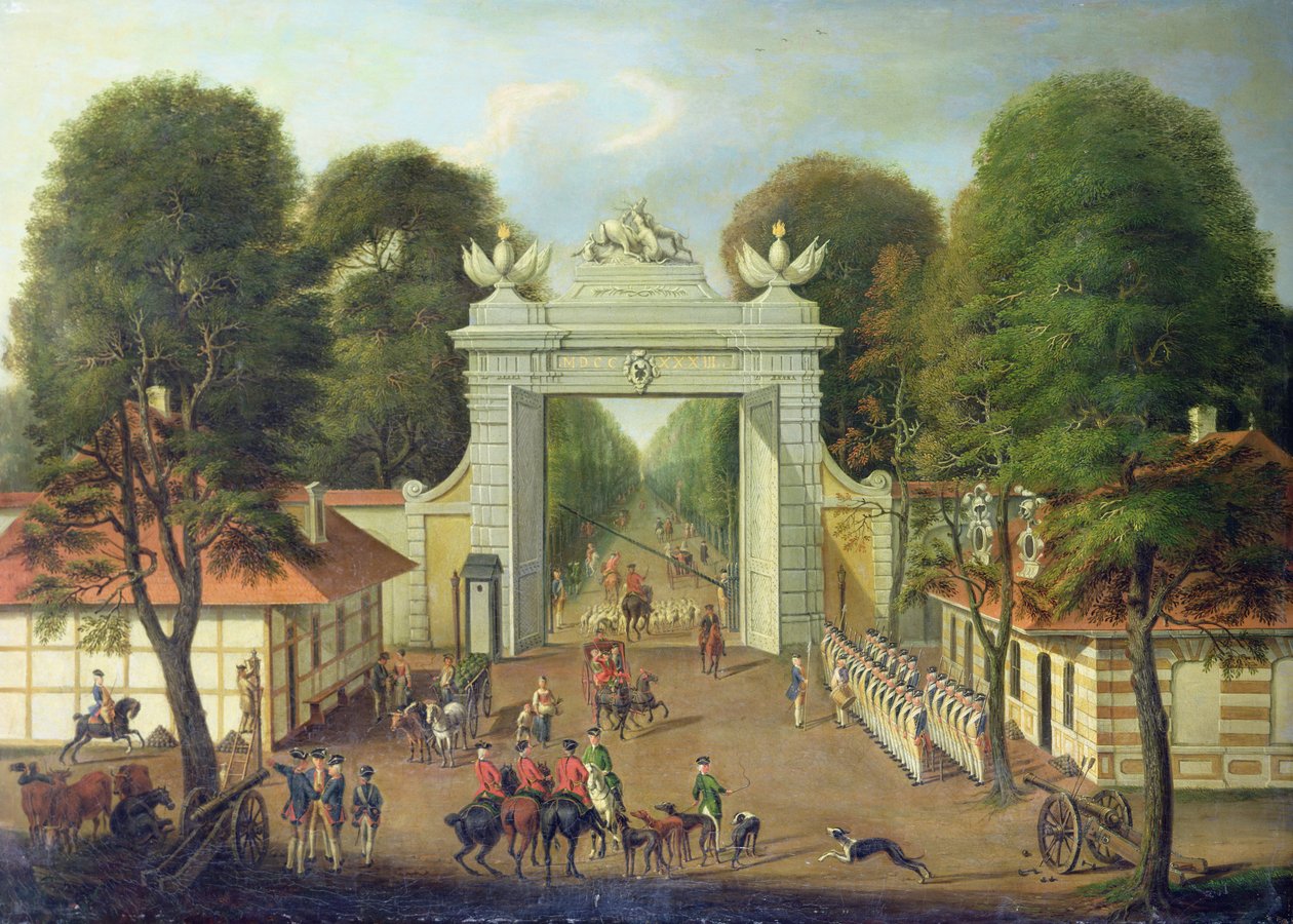 Hlídka v Jaegertoru, Postupim, kolem roku 1735 od Dismar Degen
