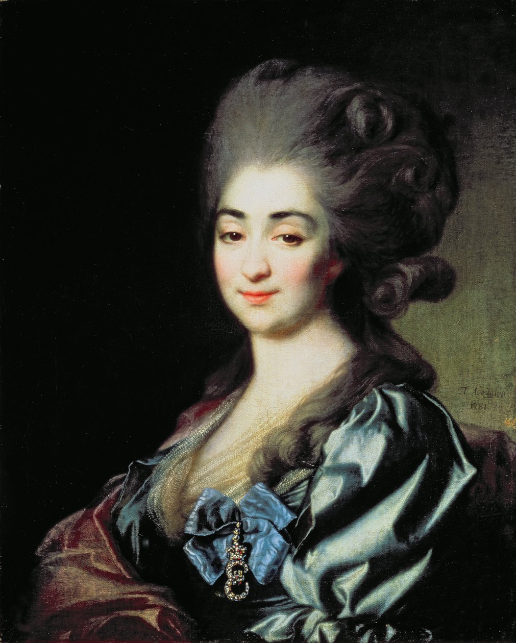 Portrét princezen Praskovya Nikolaevna Repnina (1756-84) 1781 od Dmitri Grigorievich Levitsky