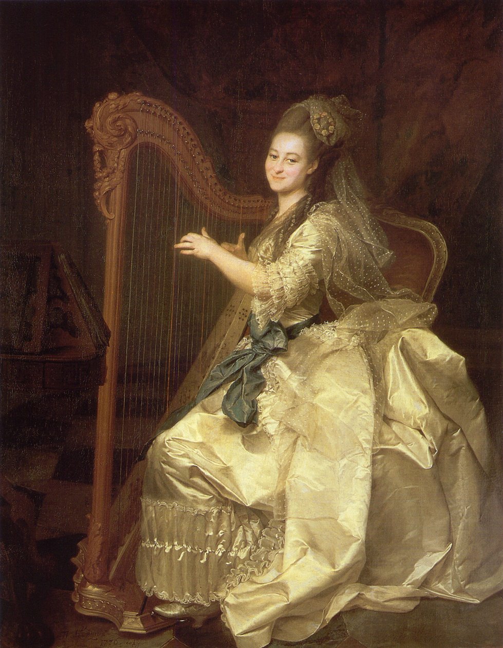 Portrét Glaphiry Ivanovny Alymové 1758-1826, 1776 od Dmitri Grigorievich Levitsky