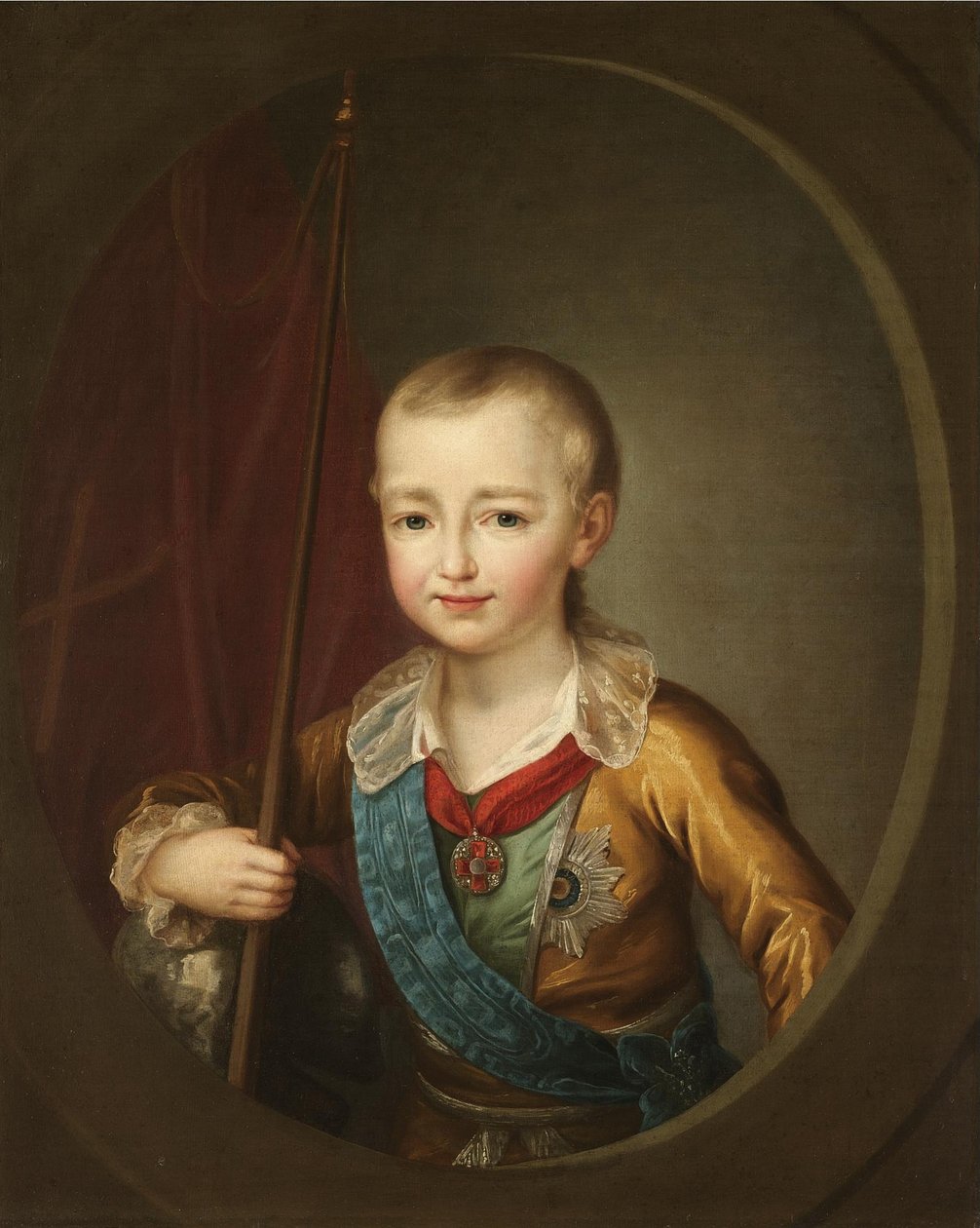 Portrét velkovévody Alexandra Pavloviče Alexandra I. jako dítěte od Dmitri Grigorievich Levitsky